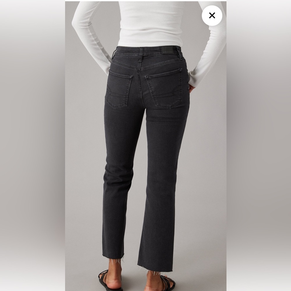 American Eagle Kick Boot Crop Jeans in vintage black - Picture 7 of 8